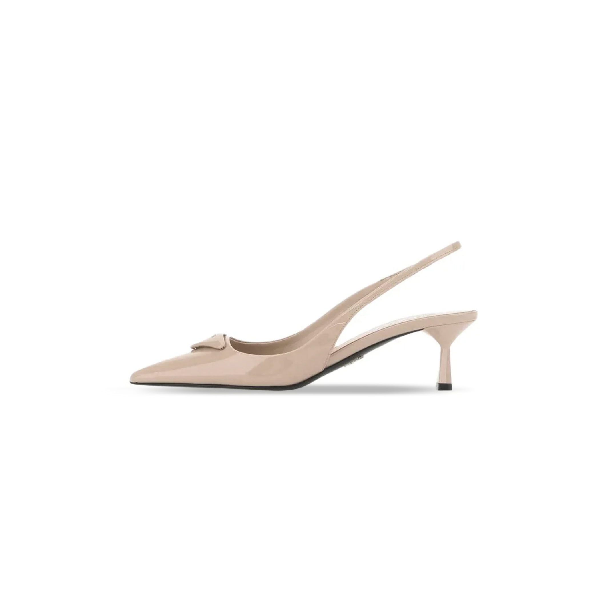 PRADA BRUSHED LEATHER SLINGBACK PUMPS 1I901M